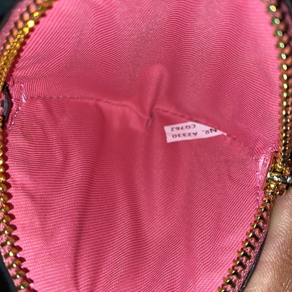 Coach Beige and Pink Coin Pouch - Picture 4 of 4